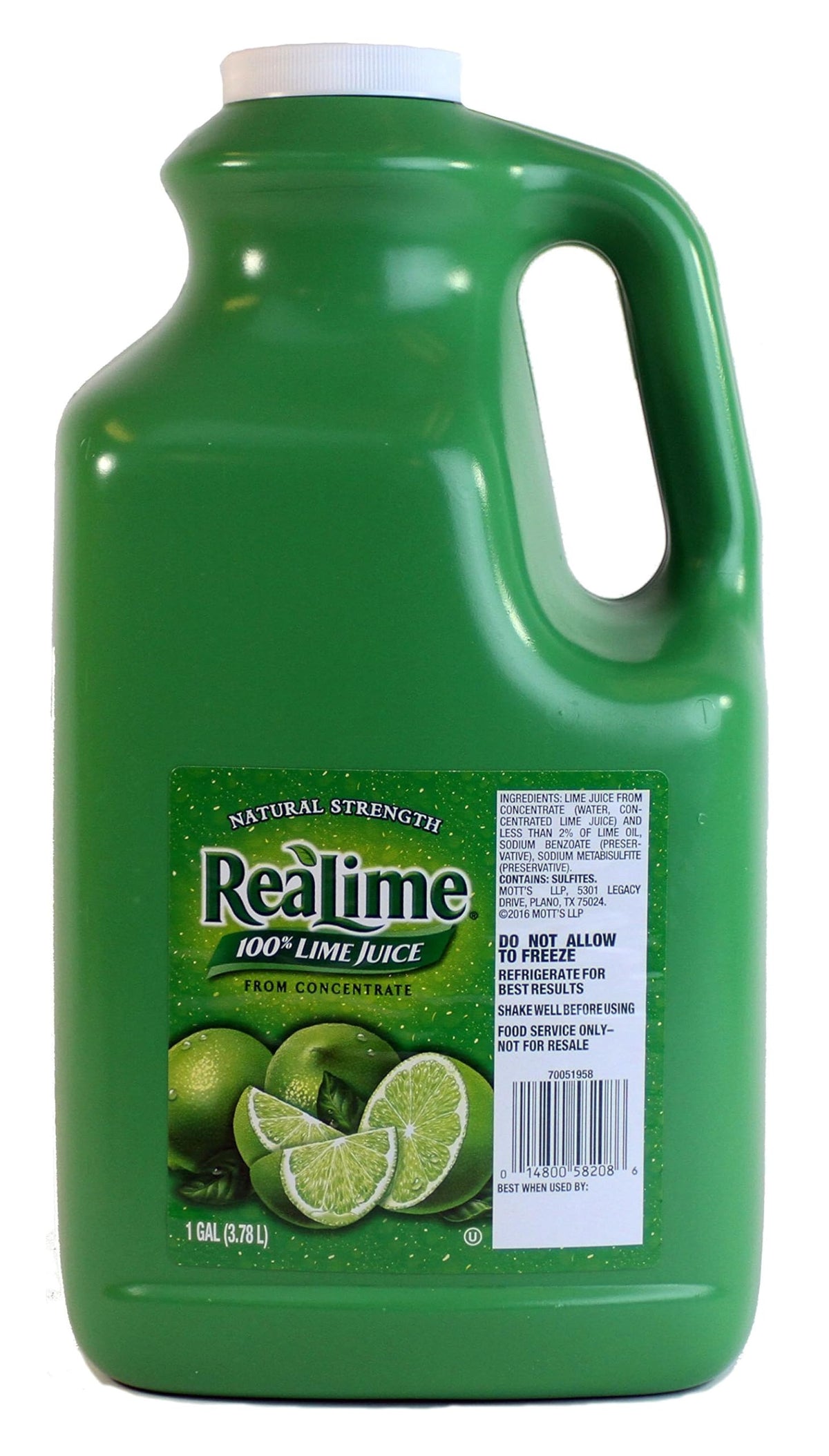 Glass with Realime Real Lime Juice over ice suggesting versatile beverages