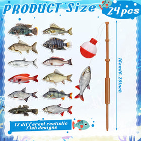 Reallnaive 3D fish bobber cupake topper creates a conversation-starting focal point.