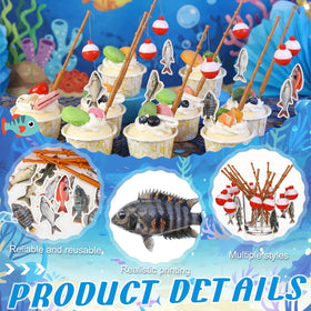 Reallnaive multicolor float cake pick is lightweight and easy to insert.