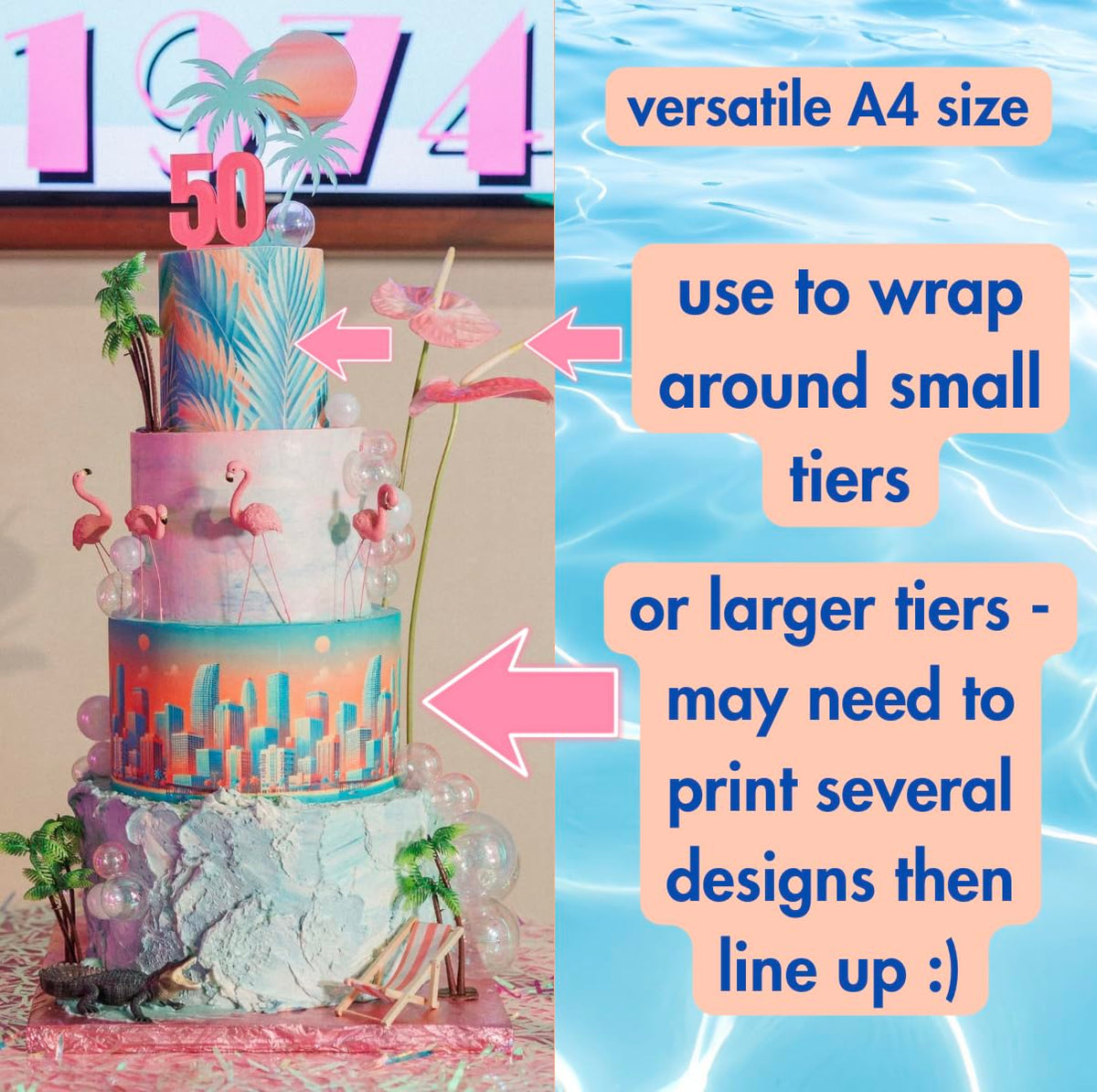 Really Cute Sweets A4 edible sheets enable versatile uses from wraps to toppers.