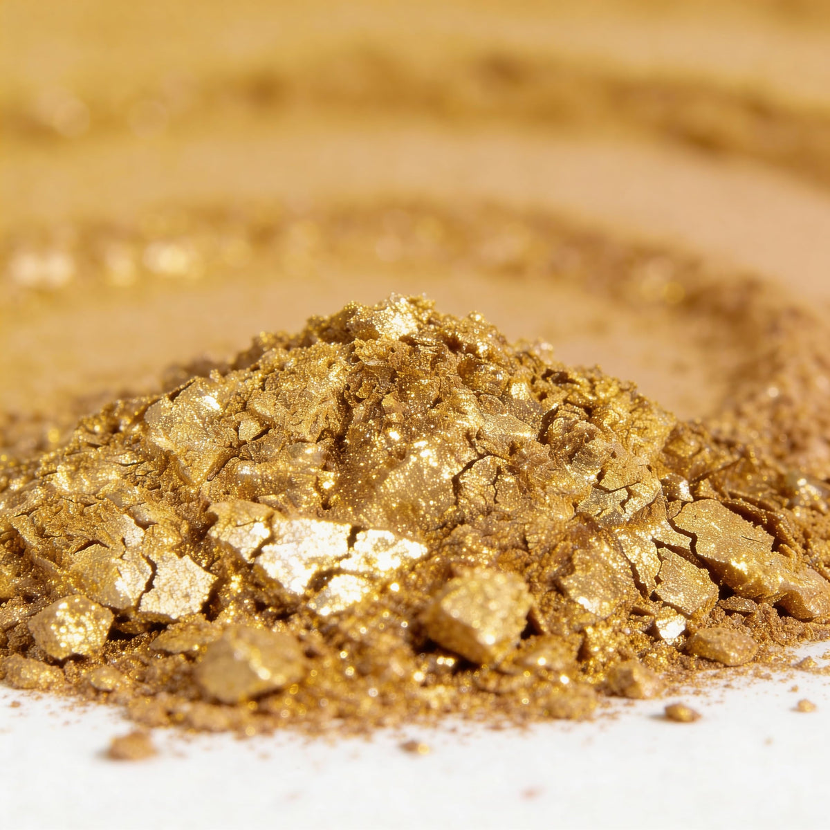 Really Cute Sweets edible gold luster dust decorations enhance desserts with vibrant shine.