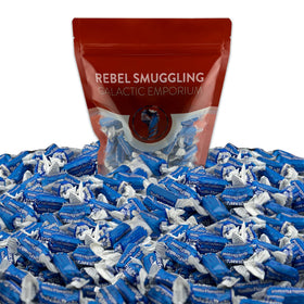 Rebel Smuggling Galactic Emporium Vanilla Midgees blue candies bulk pack ready for sharing