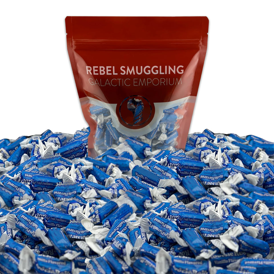Rebel Smuggling Galactic Emporium Vanilla Midgees blue candies bulk pack ready for sharing