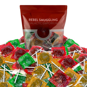 Rebel Smuggling Galactic Emporium orchard apple caramel lollipops in bulk packaging for easy gifting