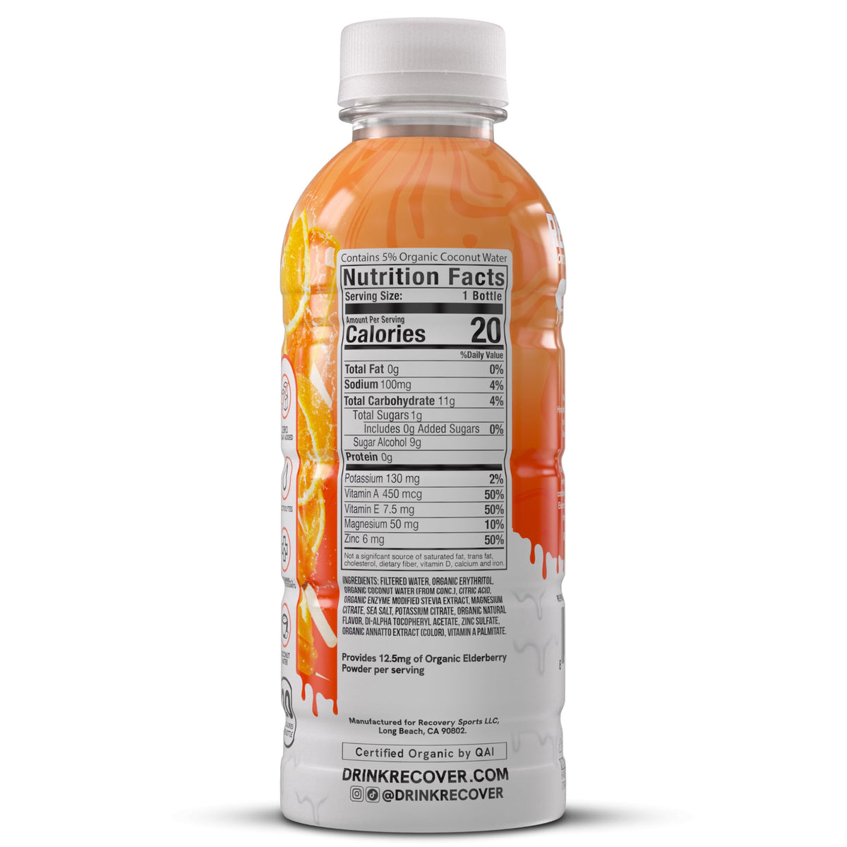 RECOVER 180 athlete drinking during training session for electrolytes and energy.