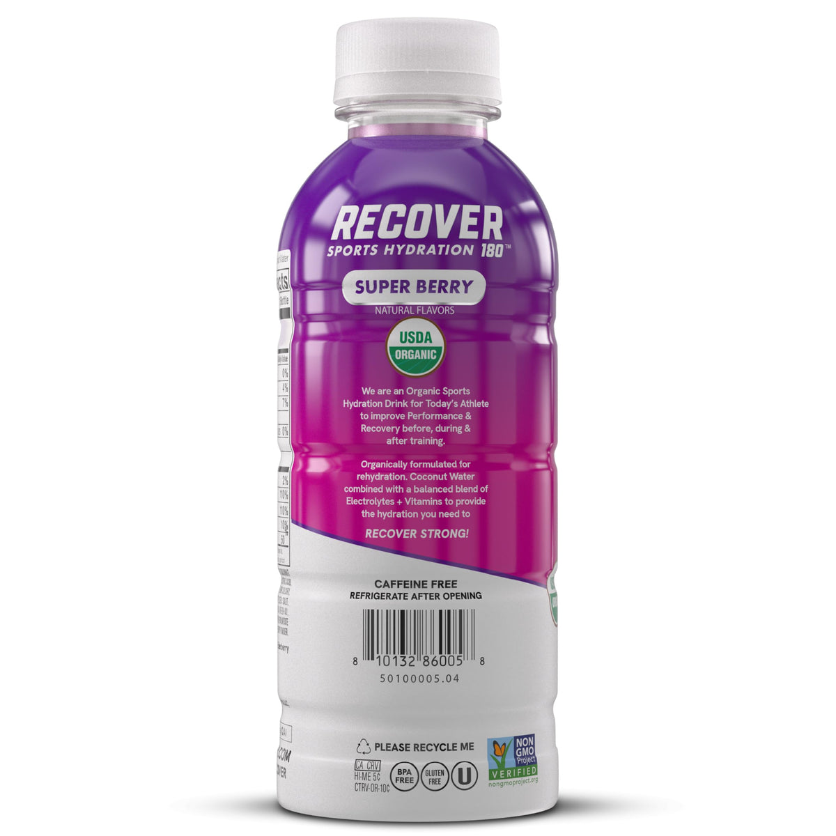 RECOVER 180 coconut-water blend image highlighting natural hydration during training.
