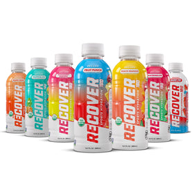 RECOVER 180 bottle pour during workout for quick hydration