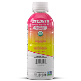 RECOVER 180 label close-up showing organic ingredients and vitamins