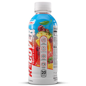 RECOVER 180 potassium electrolytes label highlights quick electrolyte replenishment after activity.