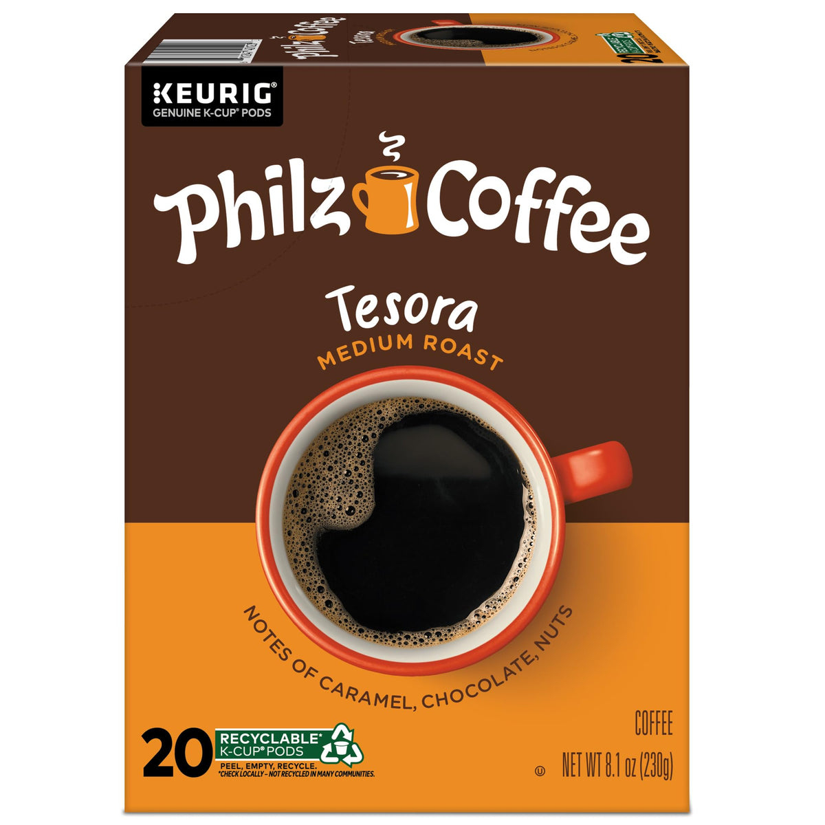 Recyclable K-Cup pods with simple peel and recycle