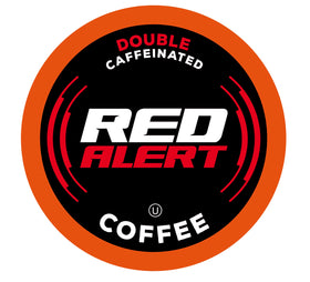 Red Alert extra-strong coffee pods pack delivering a bold morning boost