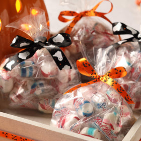 Colorful blue raspberry candy tub ideal for gifting or events