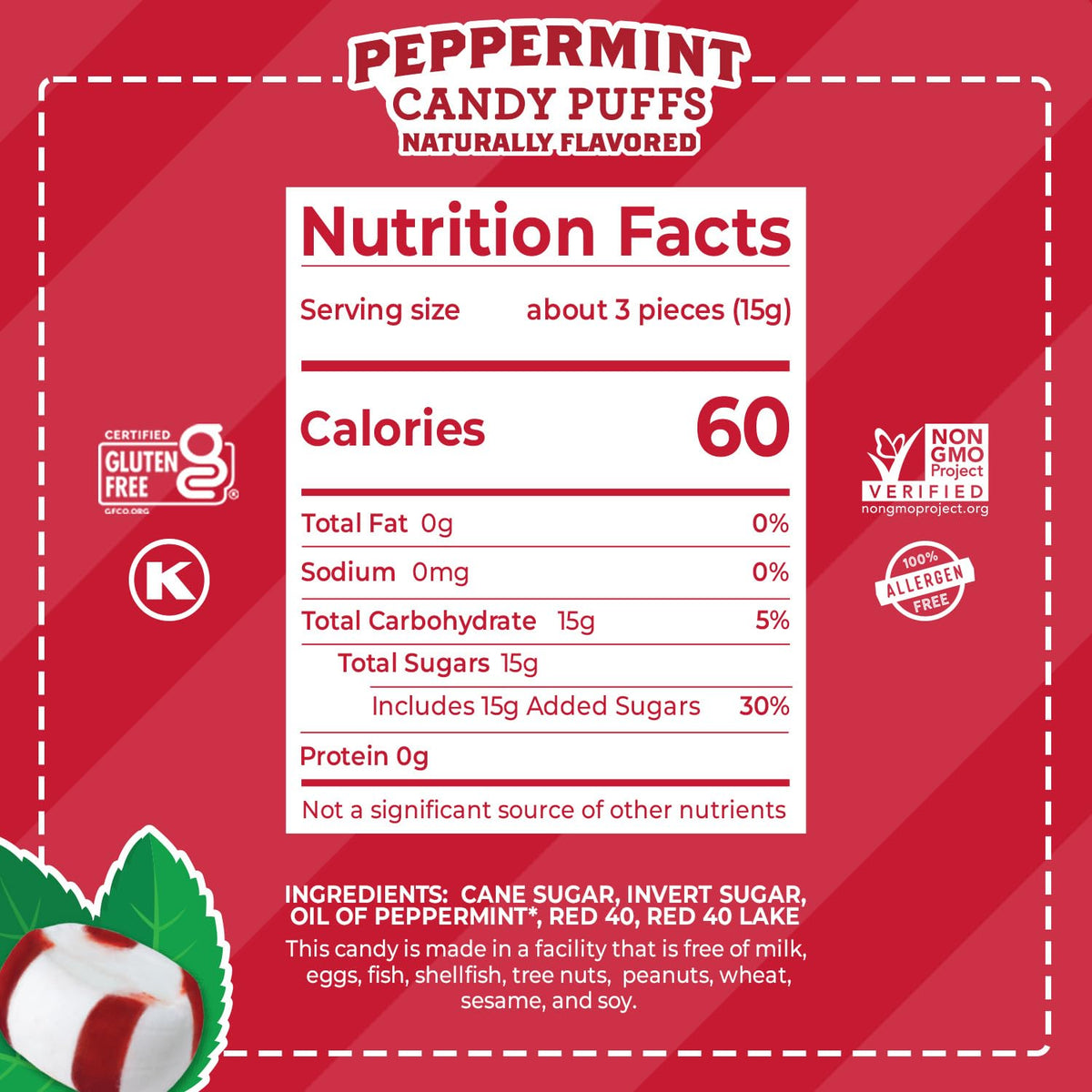 Red Bird Bulk 20lb Peppermint Candy ideal for events and offices