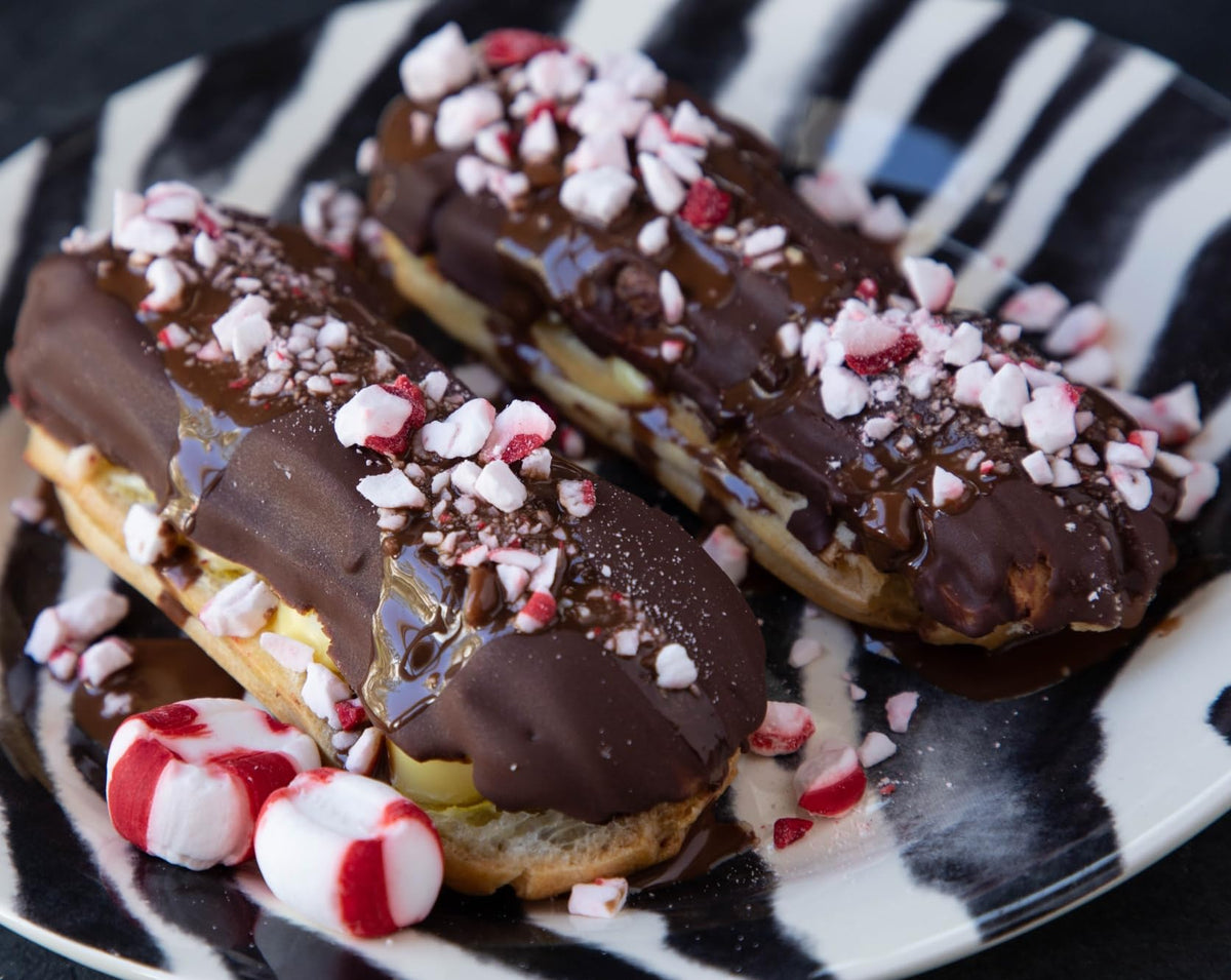 Ingredients highlight cane sugar and peppermint oil for simple, recognizable flavor
