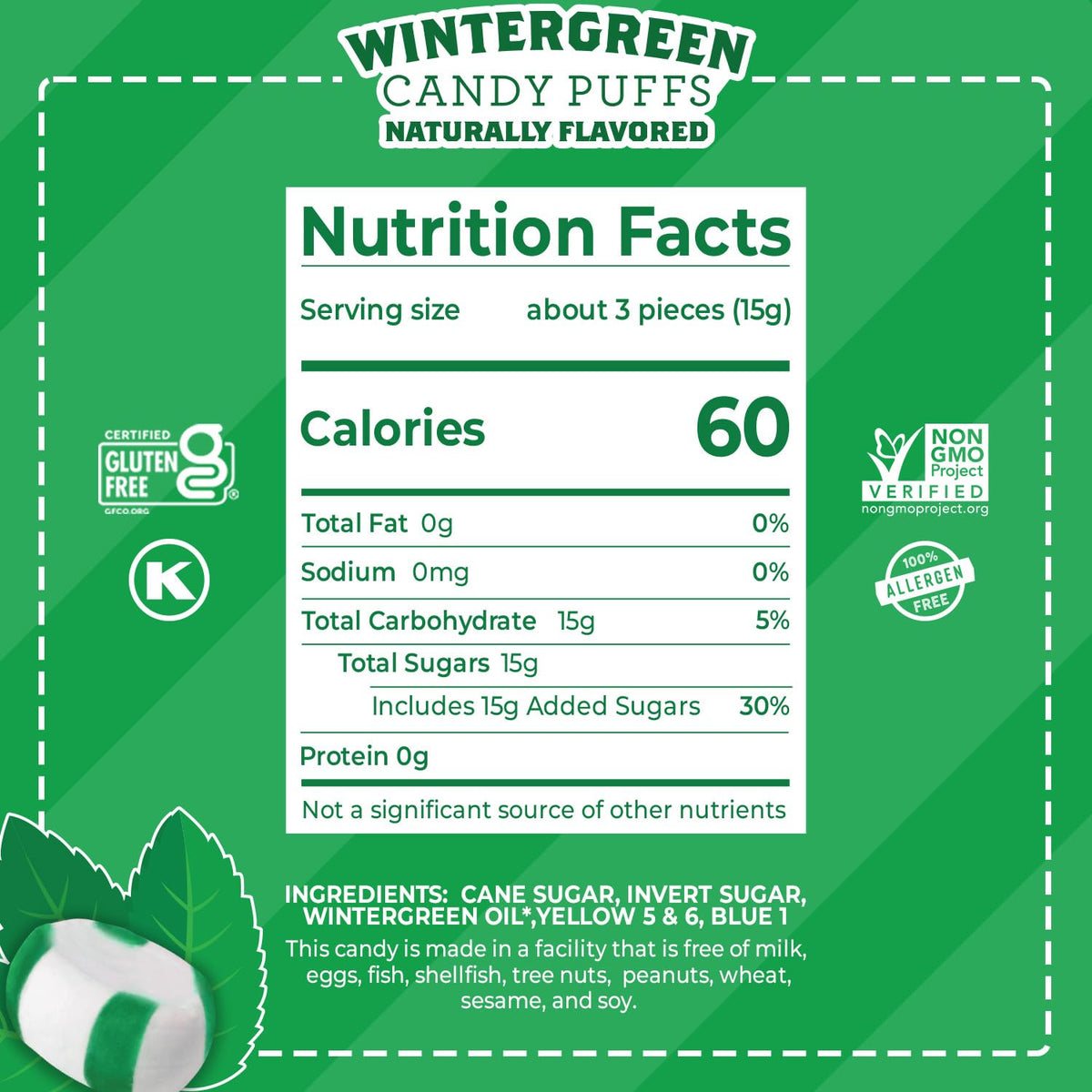 Made in USA branding and craft on Red Bird Wintergreen Mints
