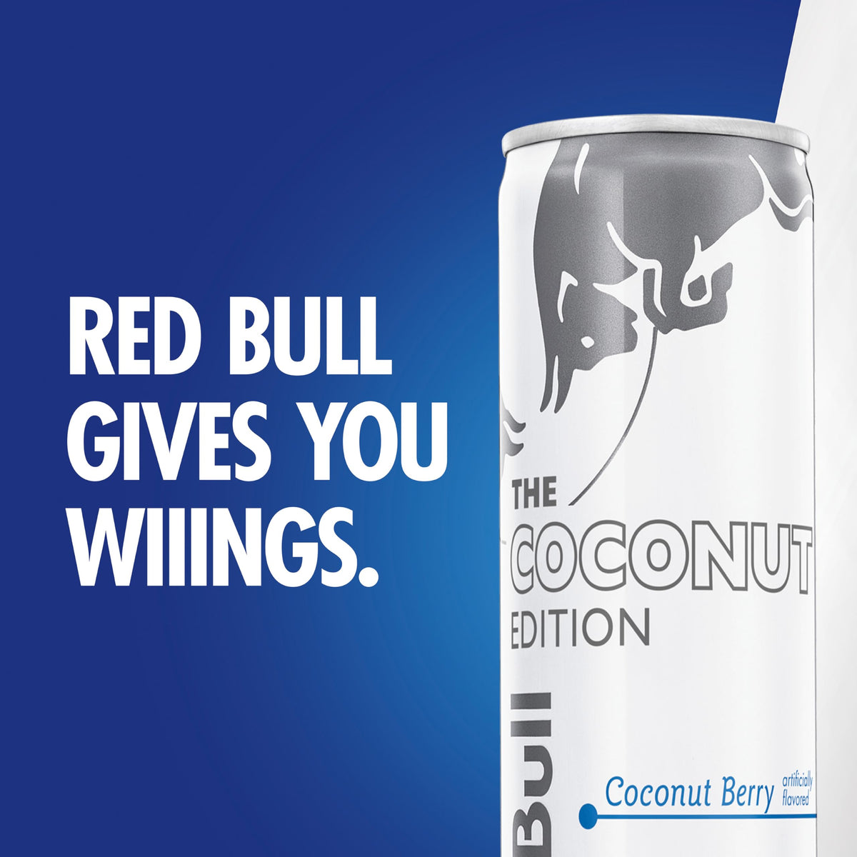 Red Bull Coconut Edition six pack box on shelf signals convenient 24-pack energy
