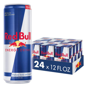 Red Bull energy drink pack front view for on-the-go energy