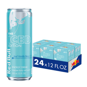 Red Bull Iced Vanilla Berry can front view for on-the-go energy.