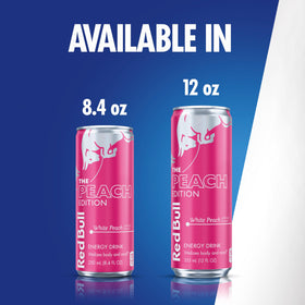 Red Bull Peach Edition energy moments for study, workout or gaming