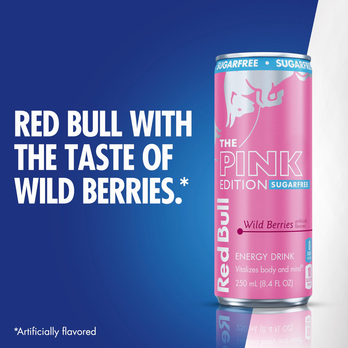 Brand logo of Red Bull Pink Edition Sugar-Free on can.