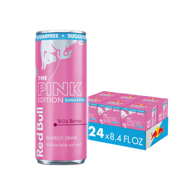 Red Bull Pink Edition Wild Berries front can for quick energy and flavor