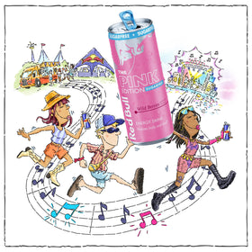 Red Bull Pink Edition Wild Berries side view highlighting berry taste