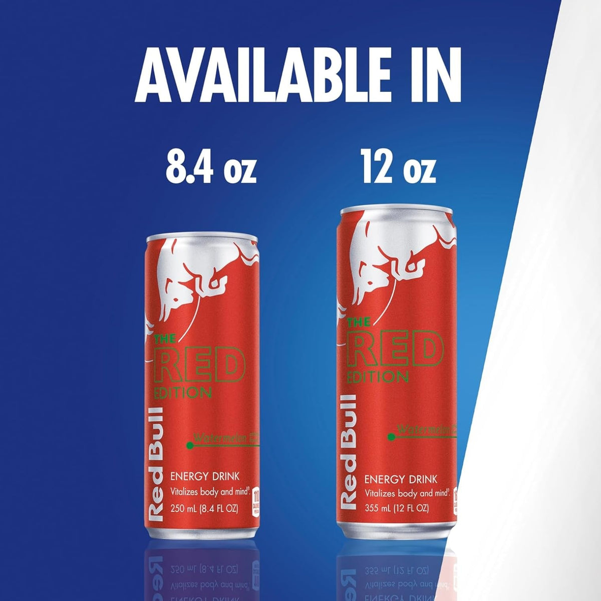 Athlete between sets with a chilled Red Bull Red Edition Watermelon can