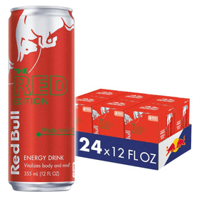 Red Bull Red Edition Watermelon can front view for energized moments