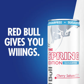 Ingredients emphasis: taurine and B vitamins in Red Bull Cherry Sakura
