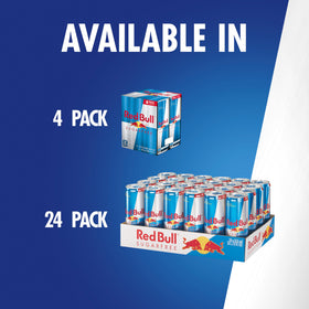 Red Bull Sugar Free ice-cold can ready for a refreshing lift.