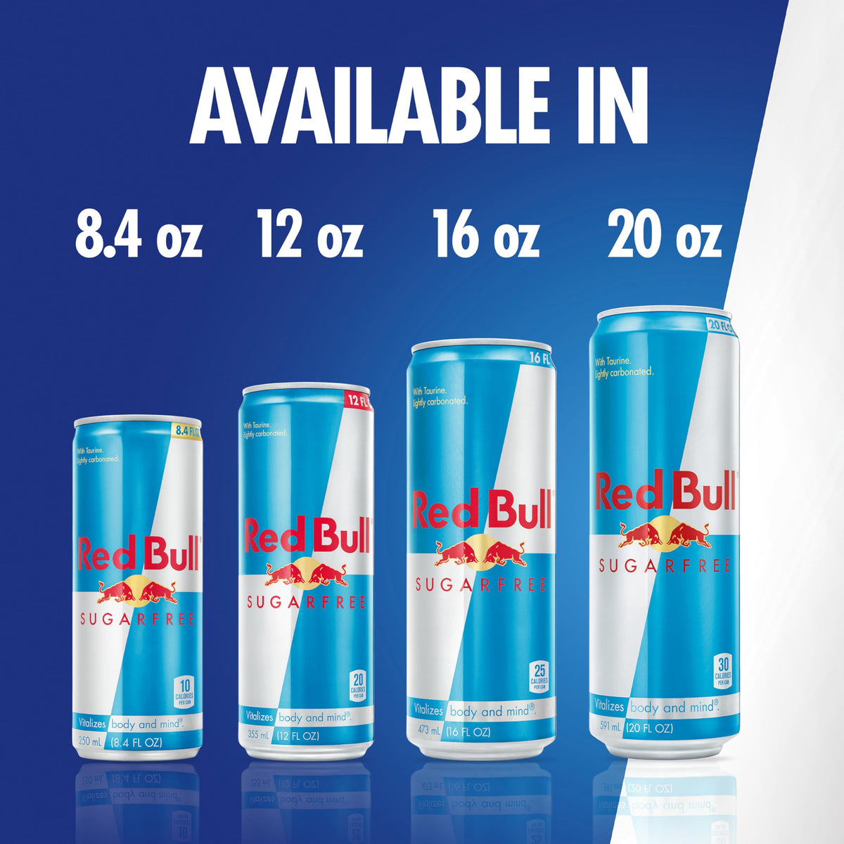Red Bull Sugar Free vegetarian and gluten-free badge on package.