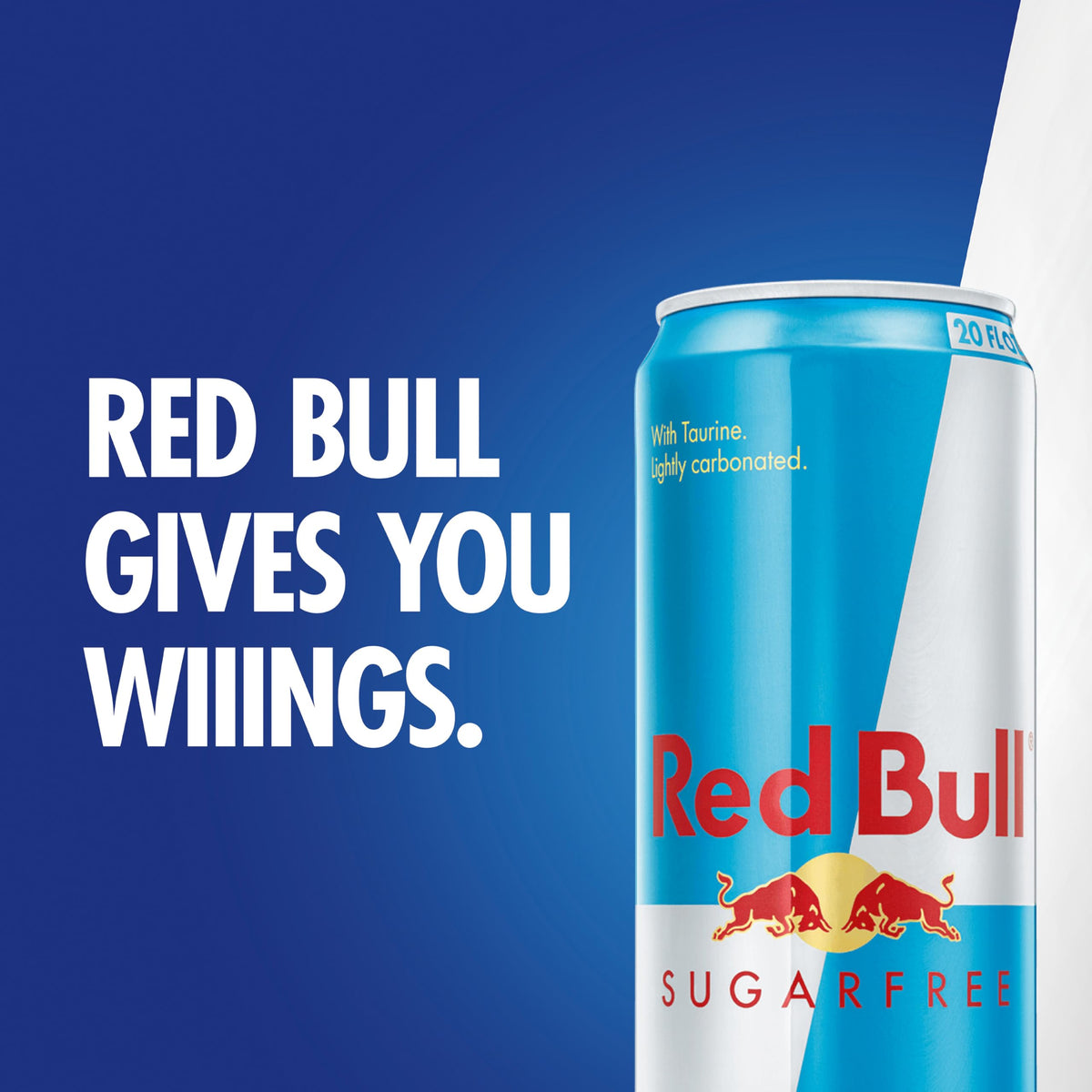 Red Bull SugarFree in a cooler emphasizes convenient cold refreshment.