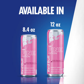 Red Bull Wild Berries Pink Edition recyclable aluminum can supports sustainability