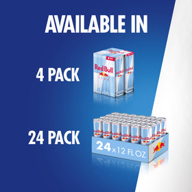 Red Bull Zero energy nutrition panel notes B vitamins and caffeine