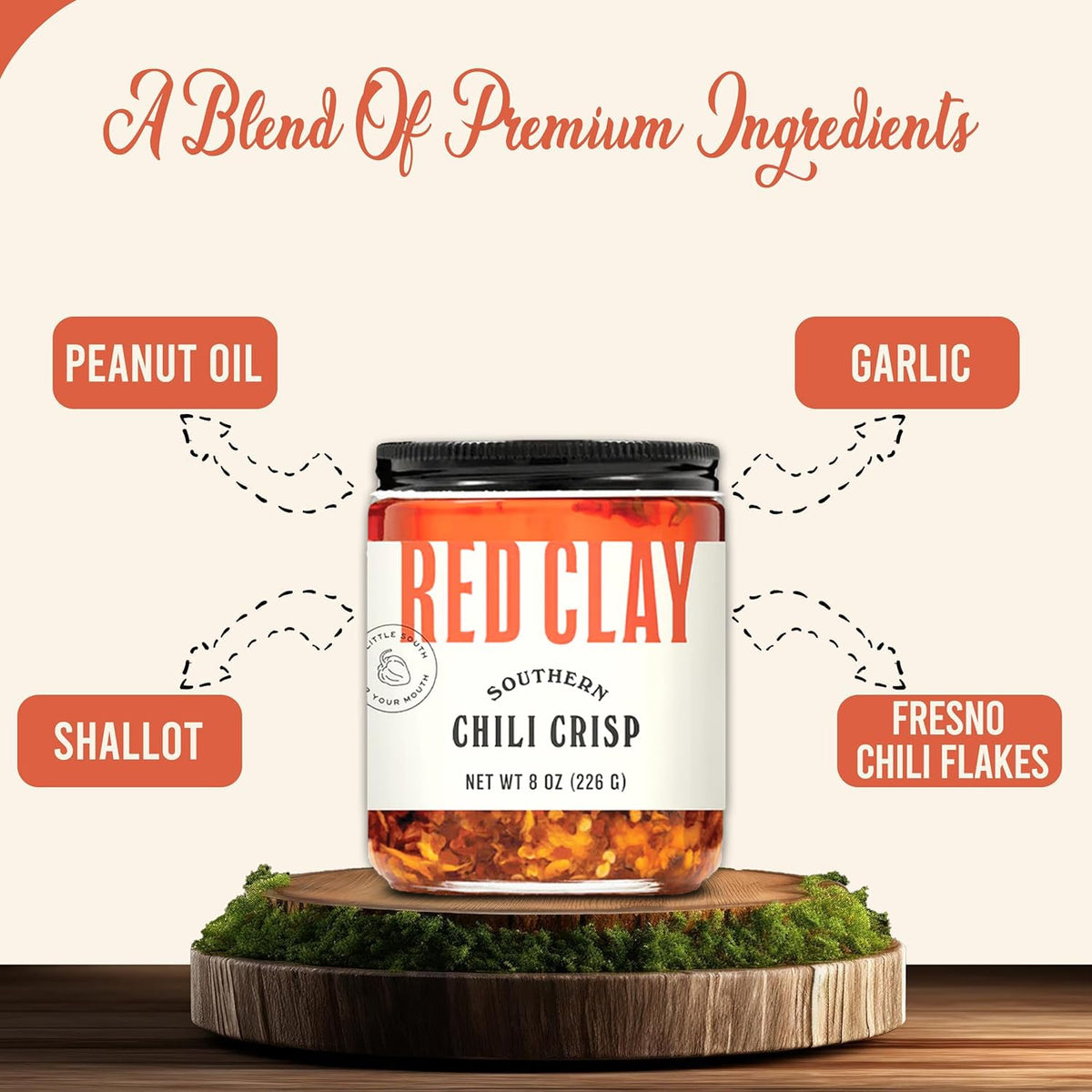 Red Clay Chili Crisp finish-on-dish showcasing versatile topping