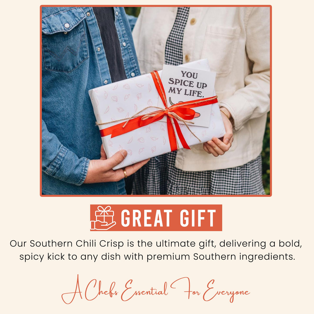 Red Clay Chili Crisp gluten-free label indicating safe, keto-friendly use