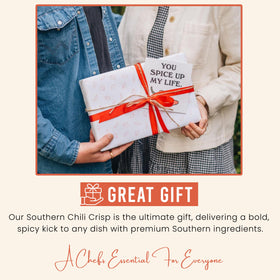 Red Clay Chili Crisp gluten-free label indicating safe, keto-friendly use