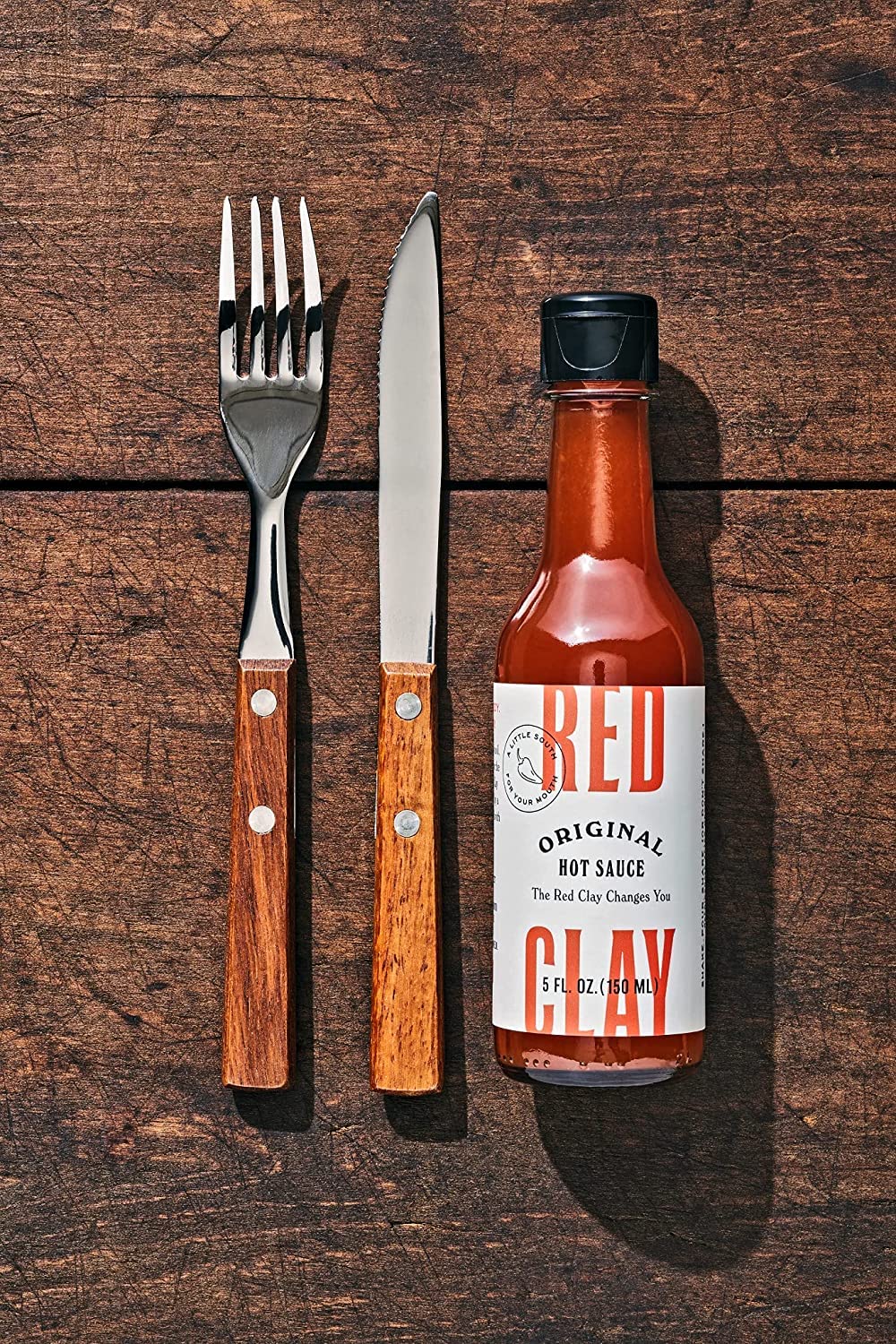 Red Clay Original Hot Sauce two bottles displayed ready for gifting or sharing.