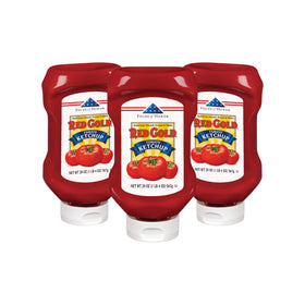 Red Gold Folds of Honor ketchup 20oz bottle front view for family meals.