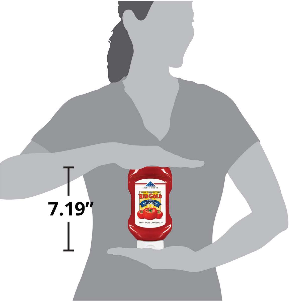 Red Gold ketchup dipping fries scene suggests versatile dipping option.