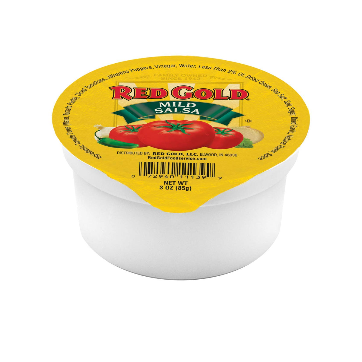 Red Gold Naturally Balanced Salsa Cups 3 oz, convenient single-serve dip for parties.