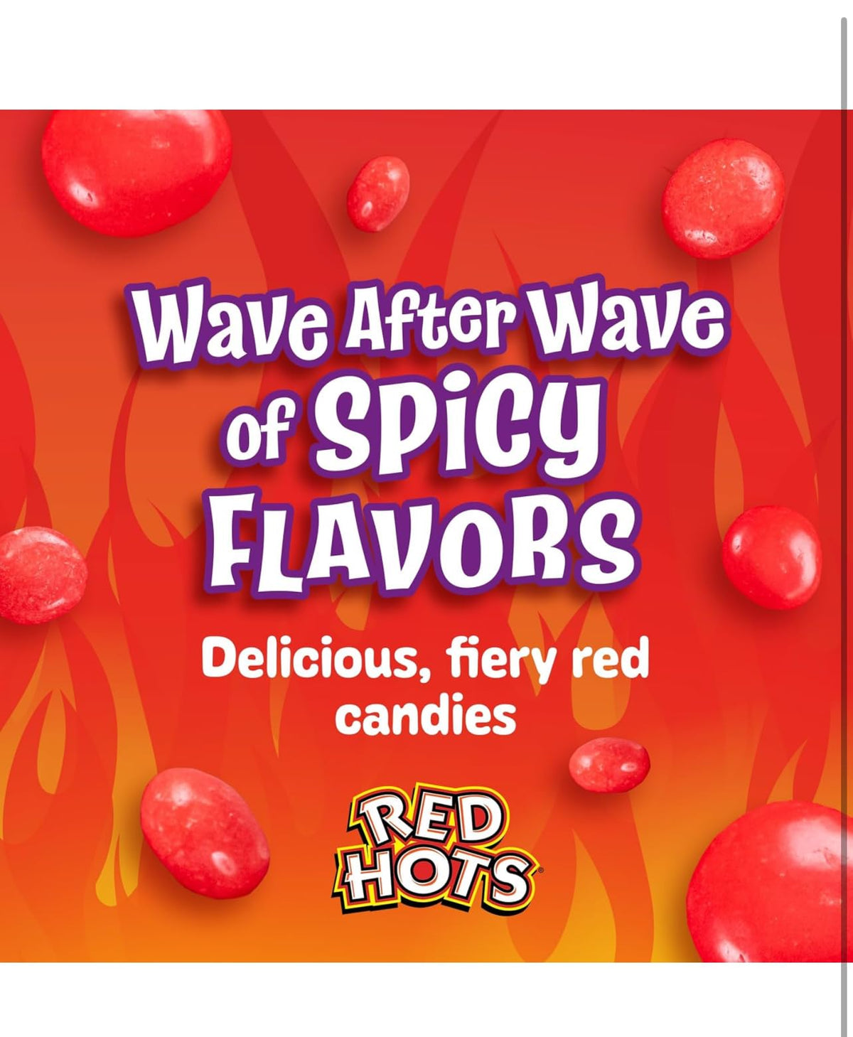 Red Hot Cinnamon Hard Candy on a dessert table with pairing ideas.