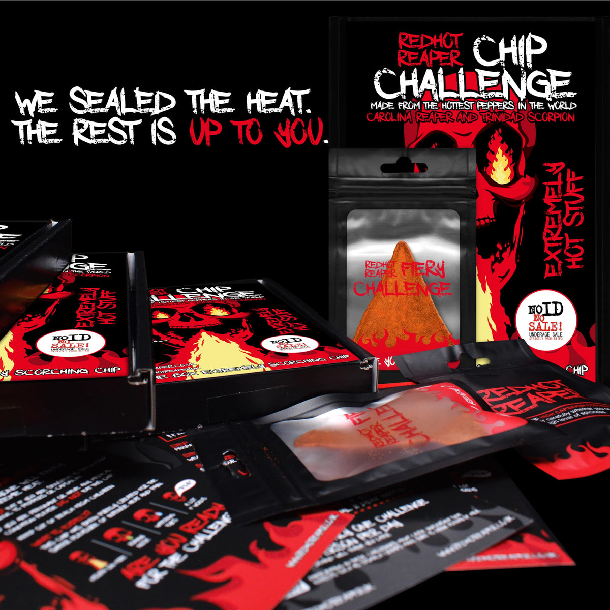 Red Hot Reaper chip on plate highlighting texture and portion.