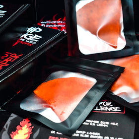 Red Hot Reaper Face the Reaper chip signals extreme spice.