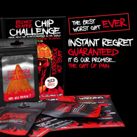 Red Hot Reaper glove included for safe handling during extreme spice testing