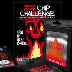 Red Hot Reaper glove included for safe handling during the challenge.
