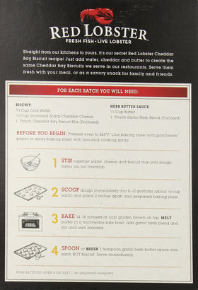 Red Lobster Cheddar Bay Biscuit Mix dry ingredients for flavorful cheddar biscuits