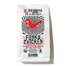 Red Rooster Organic Funky Chicken beans for daily brewing