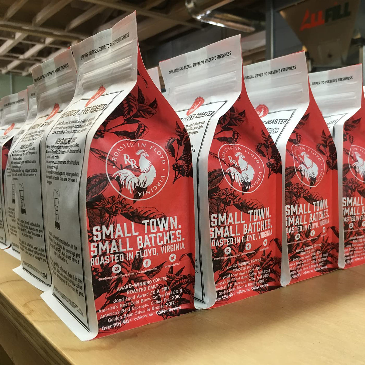 Red Rooster brewing setup shows versatile methods