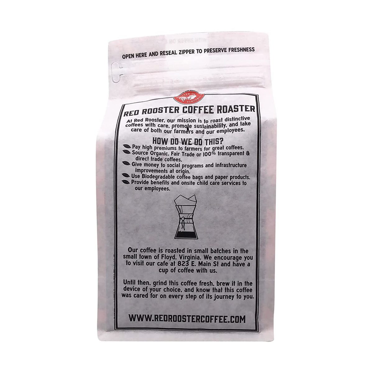 Red Rooster steam hints at rich aroma and smooth finish